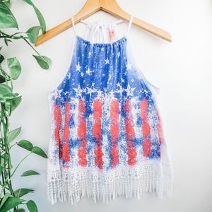 Made in the U.S.A shirt fits M, L